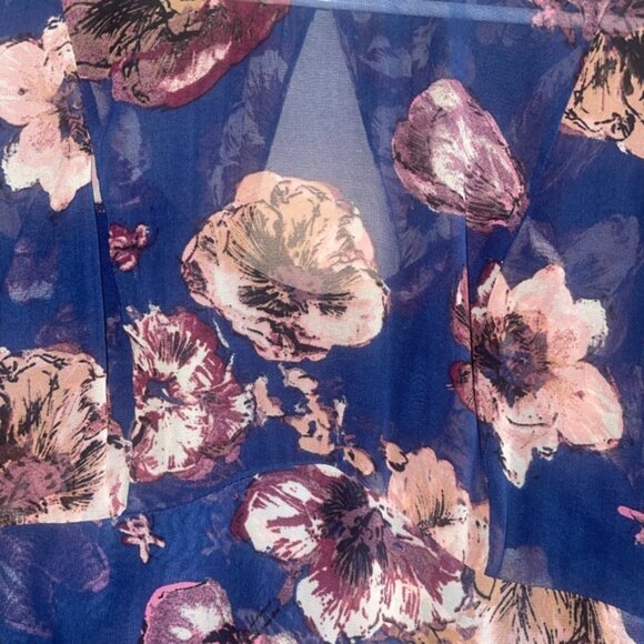 Free People Long Sleeve Floral Maxi Dress size 6 - Picture 6 of 6